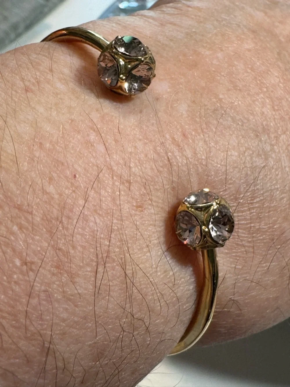 kate spade Gold-Tone Triple Crystal Stud Earrings & matching stone Bracelet - Picture 9 of 10